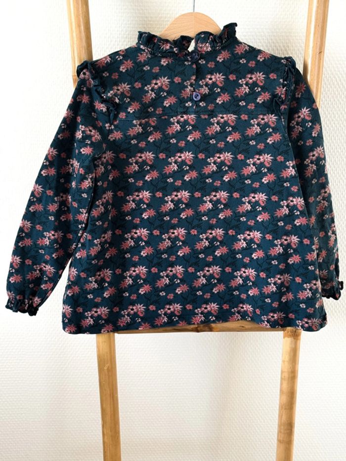 Blouse verte à motifs Lili Marelle Taille 6 ans - photo numéro 2