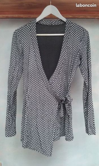 Tunique cache-cœur femme 38