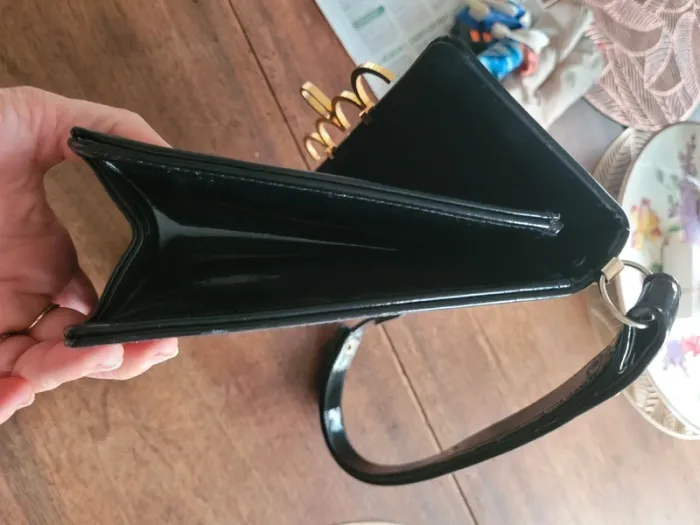 Sac à main en cuir vernis vintage - photo numéro 8