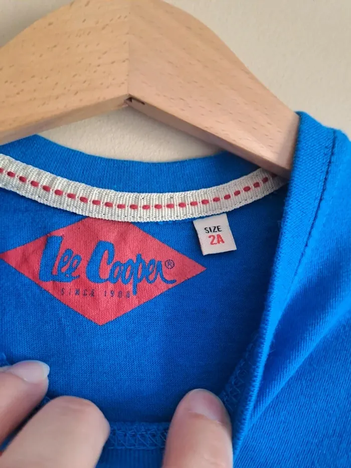 T-shirt bleu garçon Lee Cooper 2 ans tbe - photo numéro 5