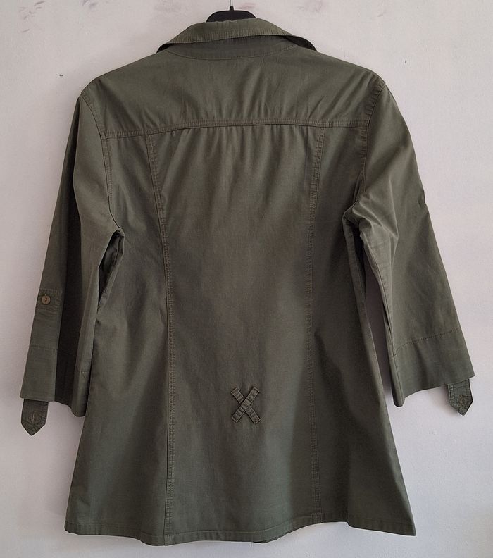 Chemise/surchemise couleur unie, stylée - photo numéro 5
