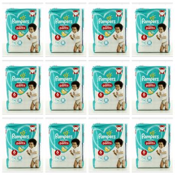 Lot de 228 Couches Pampers Baby Dry Pants 14-19KG Taille 6 Neuf