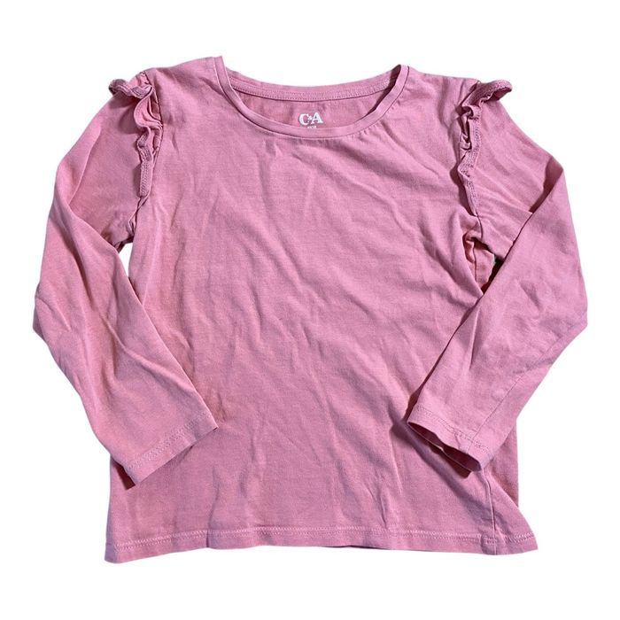 C&A T-shirt manches longues rose Taille 7 ans
