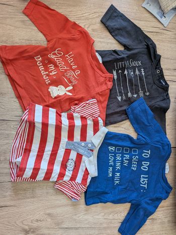 Lot t-shirt 1 mois 