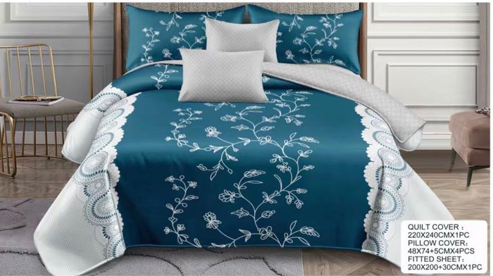 Draps de lit neuf à 45€ draps plat housse de couette plus 4 taies d’oreiller - photo numéro 5