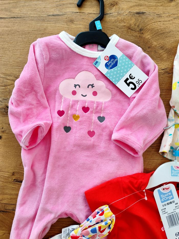 Lot vêtements 6 mois fille neuf - photo numéro 3