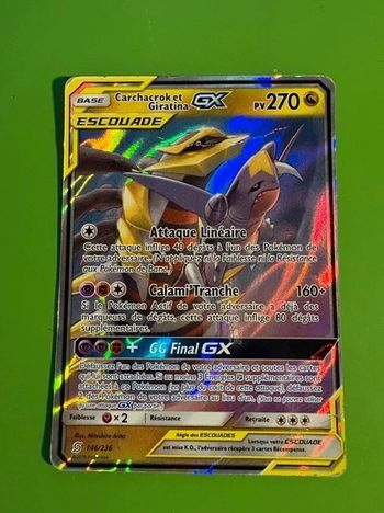Carchacrok et Giratina GX Escouade 146/236 - Pokémon FR