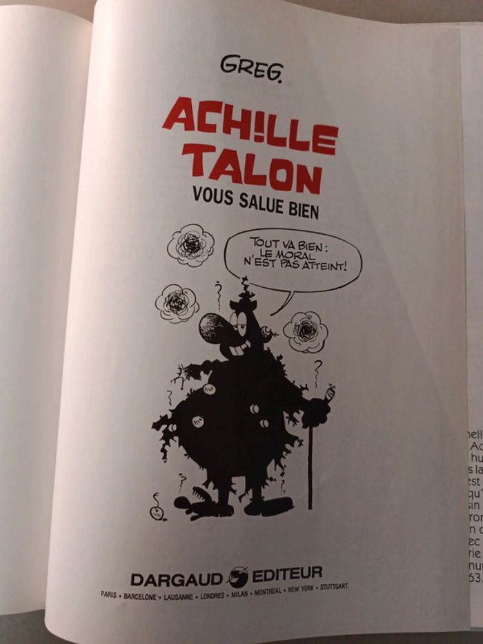 Achille talon vous salue bien l'été des BD une collection shell - photo numéro 4