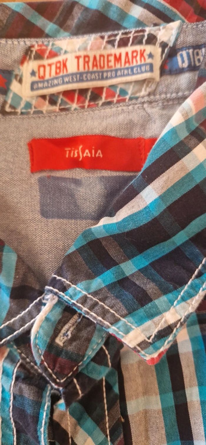 Chemise homme manches courtes carreaux - photo numéro 3