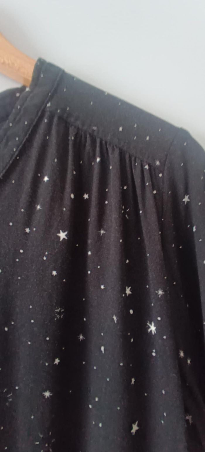 T-shirt imprimé "étoiles" noir et blanc "Tissaia Basics" Taille 44 - photo numéro 9