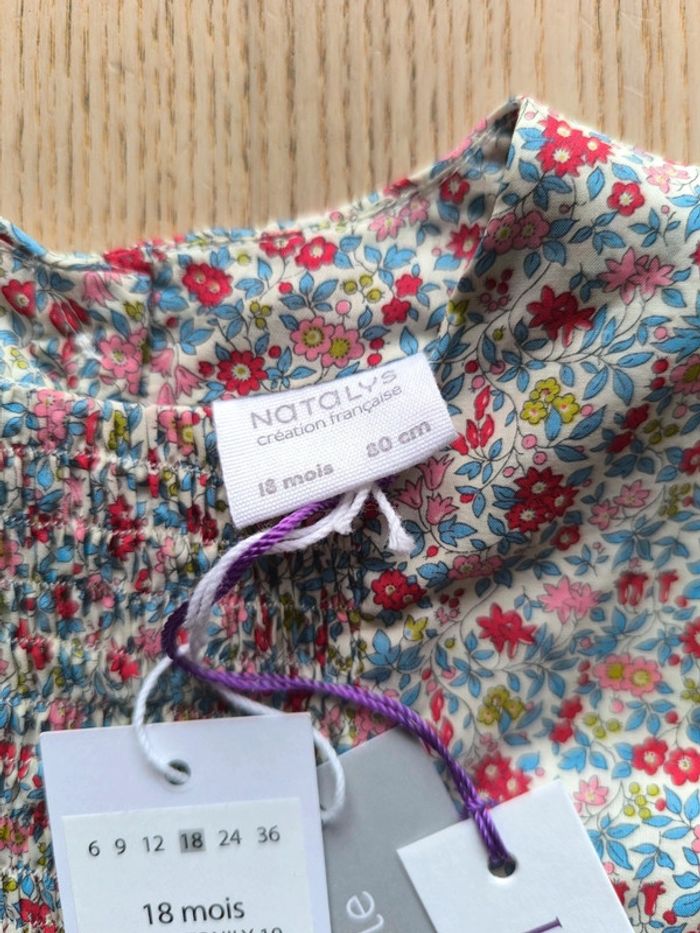 Robe + bloomer en smoke et double  / natalys / taille 18 mois / 80 cm - photo numéro 4