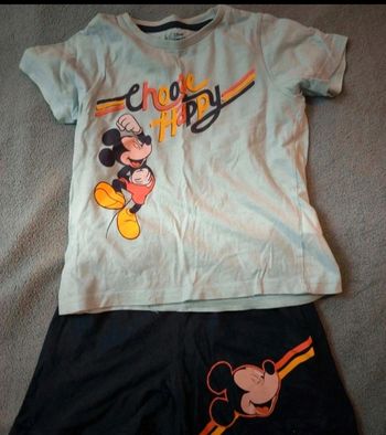 Pyjama short garcon Disney 5-6 ans