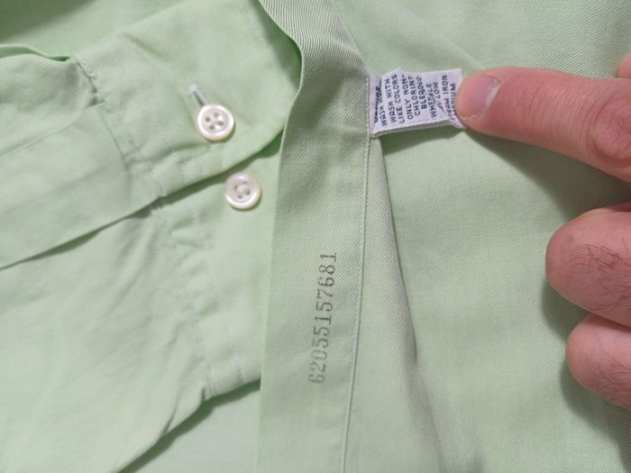 Chemise Ralph Laurent Classic Fit manche Longue / taille L / Verte / Très bon état - photo numéro 6