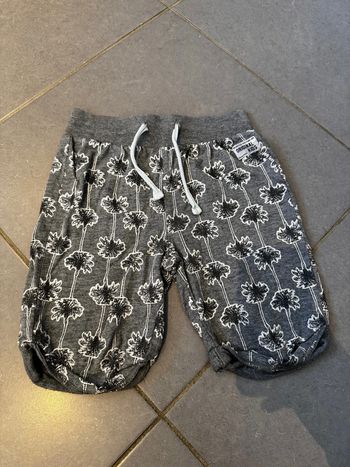 Short / Bermuda souple avec cordelettes de serrage - TAO - Palmier - Gris - 8 ans