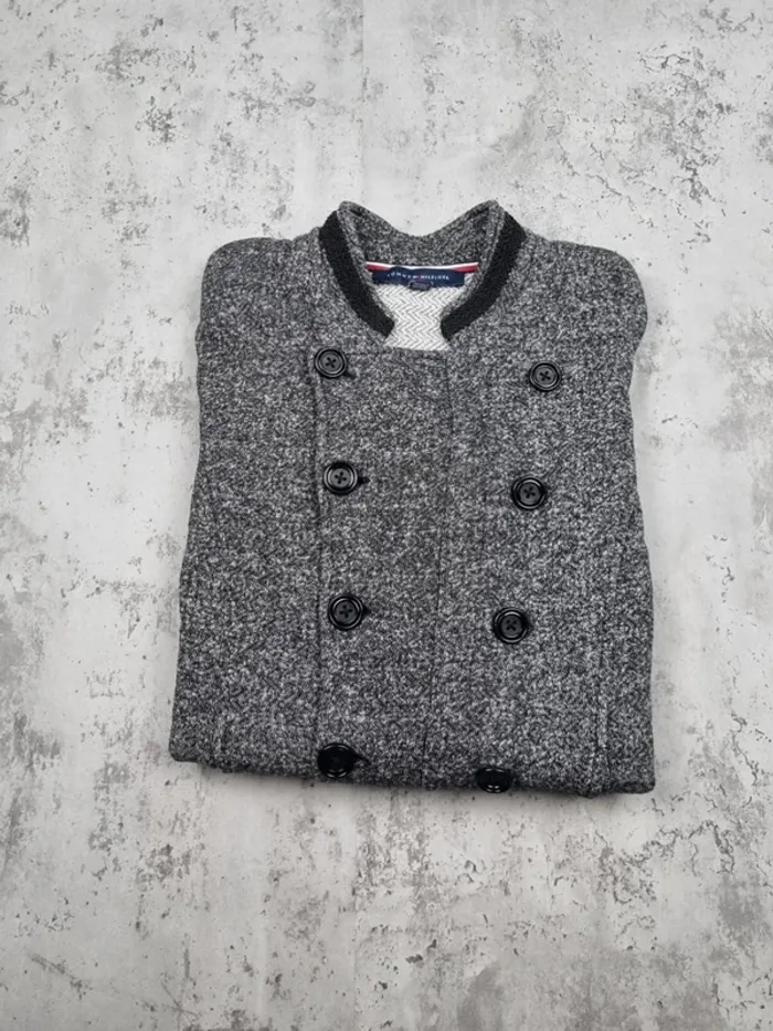 Veste Tommy Hilfiger grise – Taille S/36 Femmes - photo numéro 2