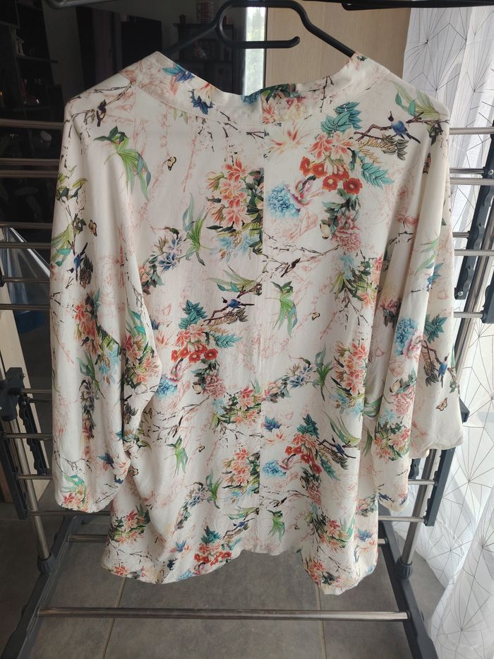 Veste à fleurs manches courtes 36 Promod - photo numéro 2