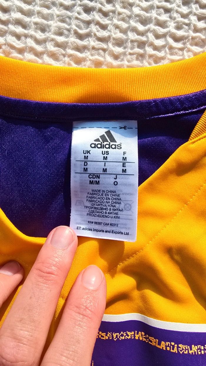 Maillot basket lackers adidas original neuf taille M - photo numéro 4