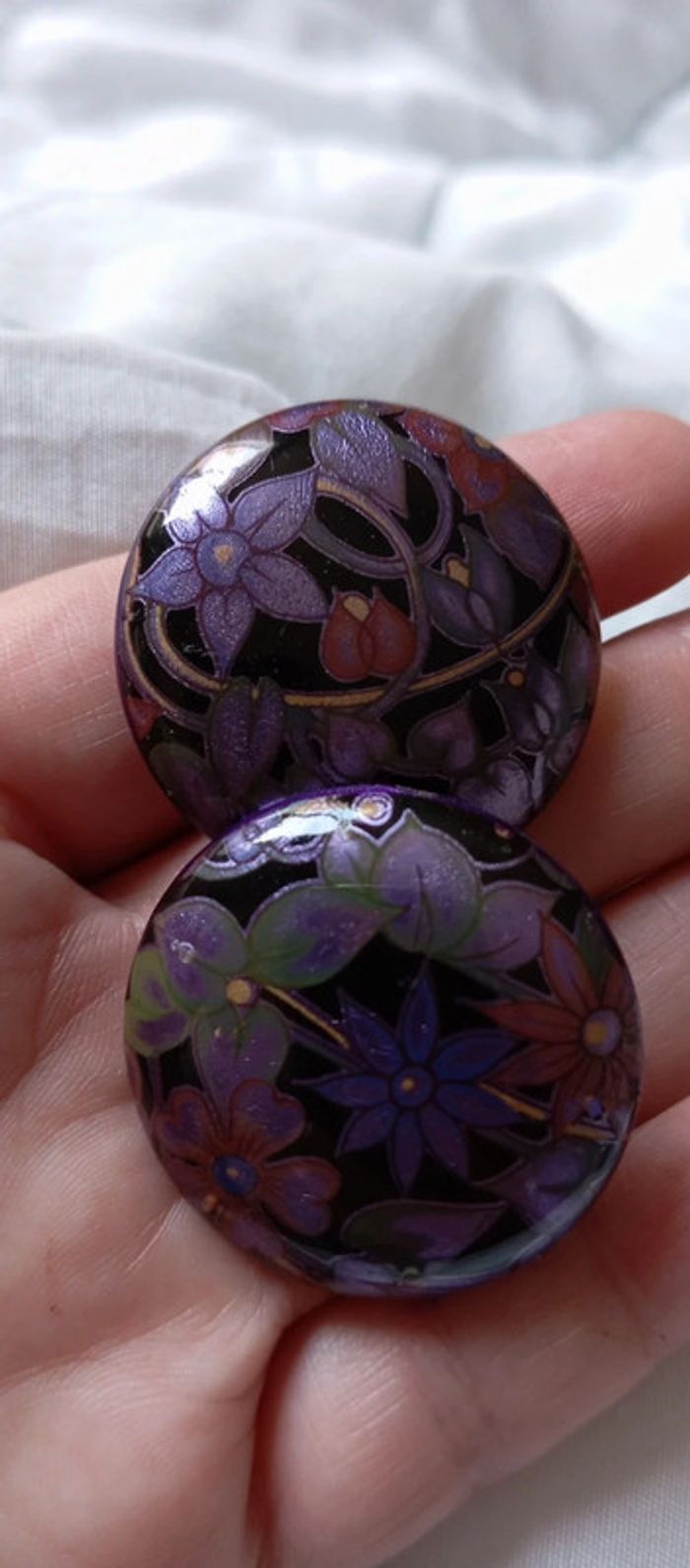 Clips d'oreilles inspi 70's - photo numéro 3