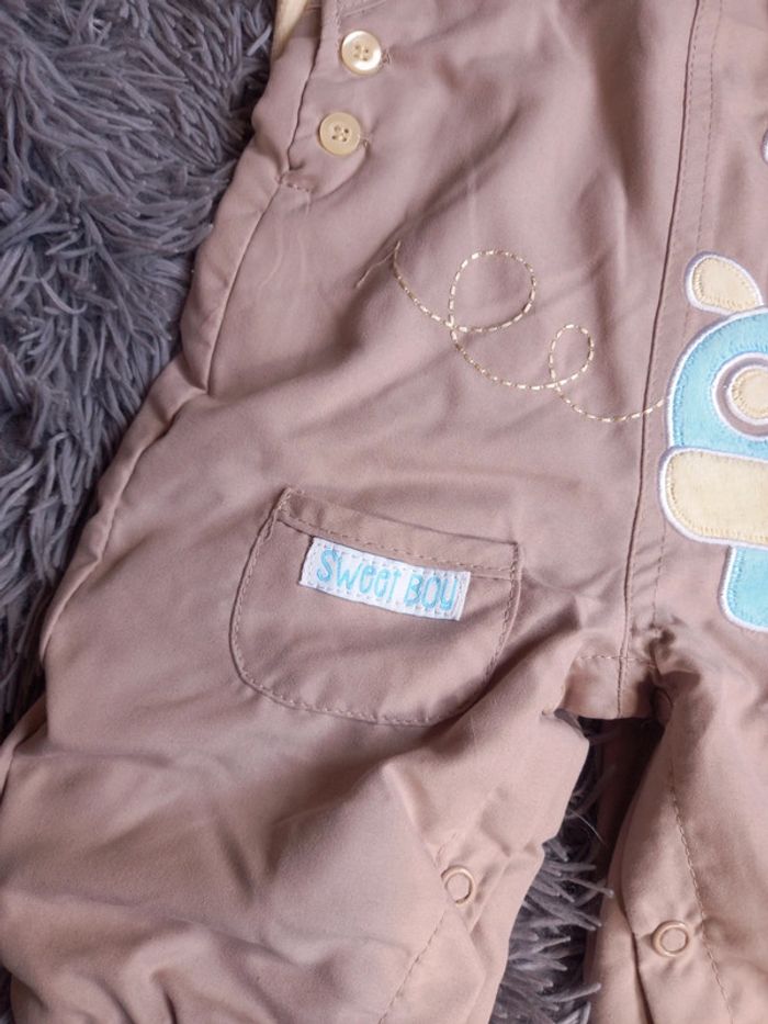 Salopette + sous pull garçon 3 mois - photo numéro 6