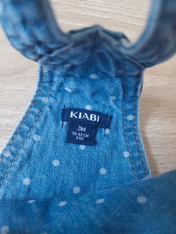 🌴 Salopette robe en jean kiabi taille 3 mois - photo numéro 2