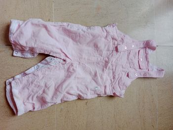 Salopette rose velour orchestra