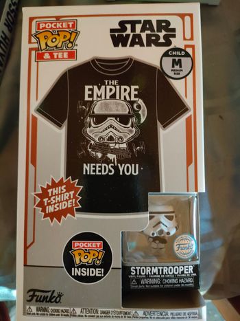 Pocket pop Star Wars et teeshirt taille m