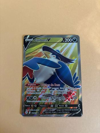 Carte Pokémon Corboss V 161/172 star étincelante