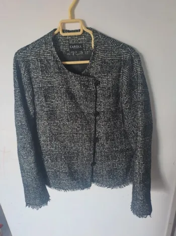 Veste style blazer / Cabans en tweed Caroll Taille 44