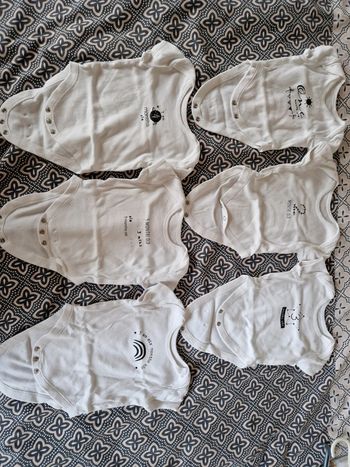Lots 6 bodies manches courtes