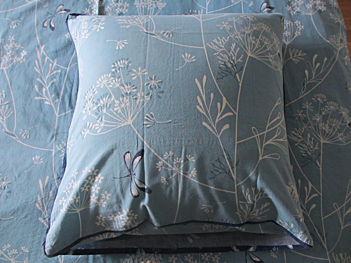 Parure de lit motifs végétal et libellule Françoise Saget - Housse de couette 200 x 200 - photo numéro 6