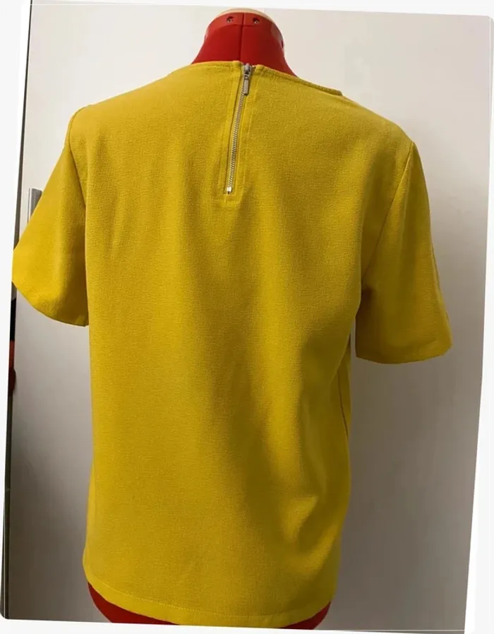 Blouse manches courtes moutarde Kiabi - photo numéro 5