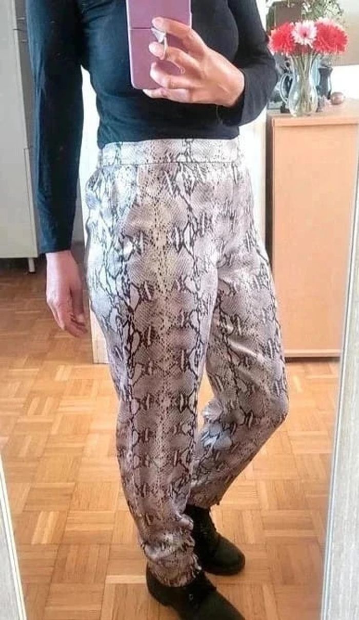 Pantalon satiné Mango Casual Taille S - photo numéro 3