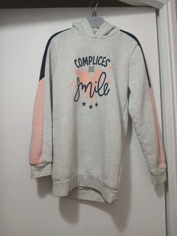 Sweat long à capuche