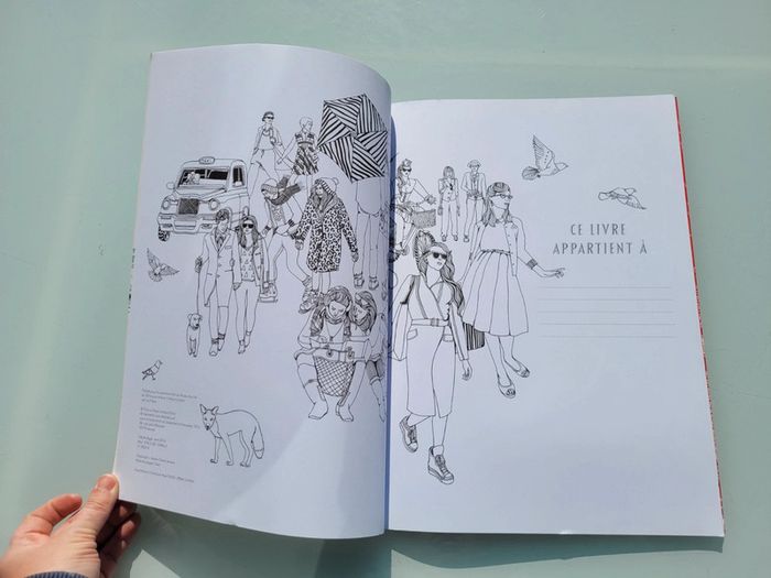 Grand cahier de coloriage Colorier Londres, éditions Marabout - photo numéro 3