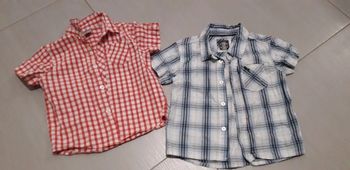 Lot de 2 chemises manches courtes 24 mois