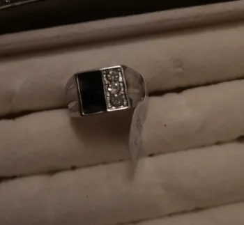 Bague chevalière homme argenter taille 17