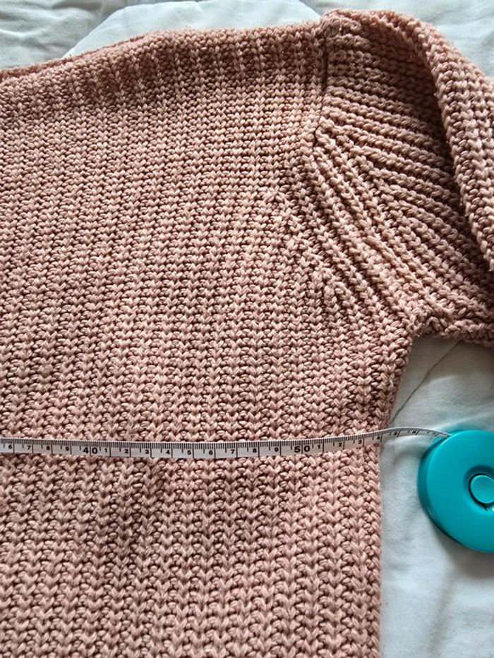 🌟 Pull col ras du cou large rose pastel femme - Taille XL 🌟 - photo numéro 3