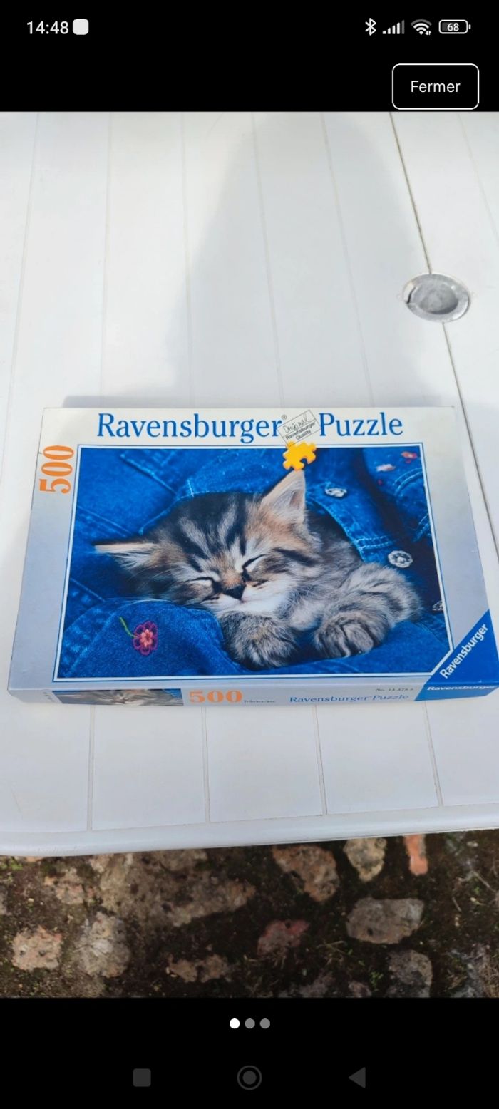 Puzzle chat 500 pièces