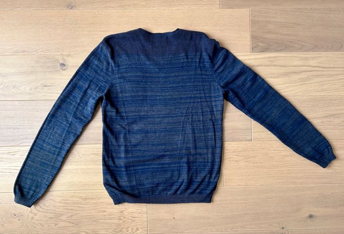 Pull homme Kaporal taille L – Bleu marine, col V, look casual chic - photo numéro 2