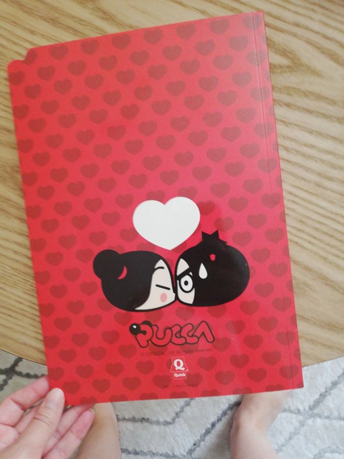Cahier A4 quadrillé pucca love - photo numéro 4