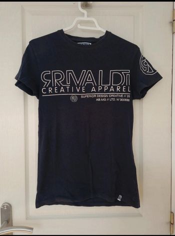 Tee-shirt bleu marine homme Rivaldi taille S/36