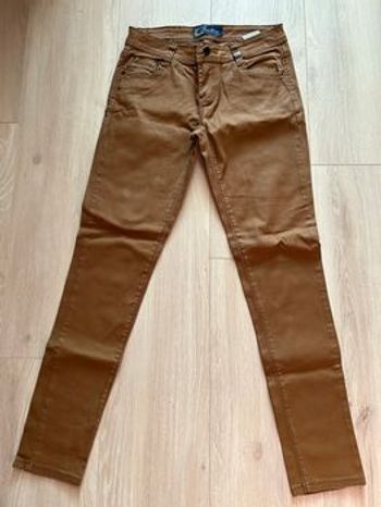 Pantalon effet enduit