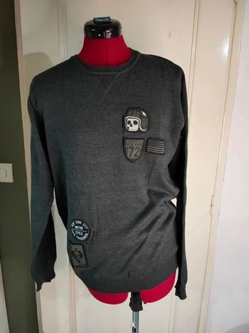 Pull fin écussons punk not dead