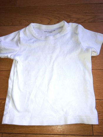 T-shirt blanc Monoprix 2-3 ans