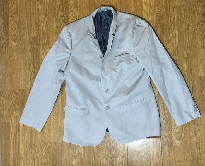 Veste costume gris/beige clair slim fit - photo numéro 10