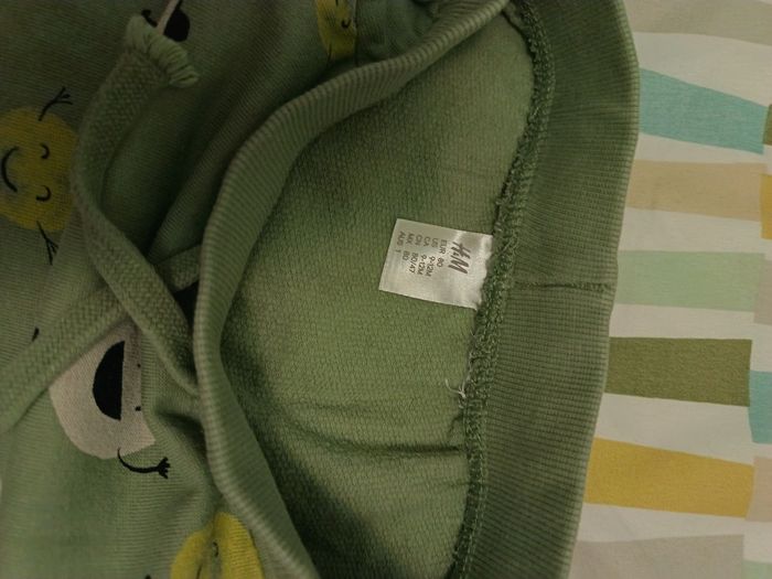 Pantalon vert smileys 80 cm - photo numéro 5