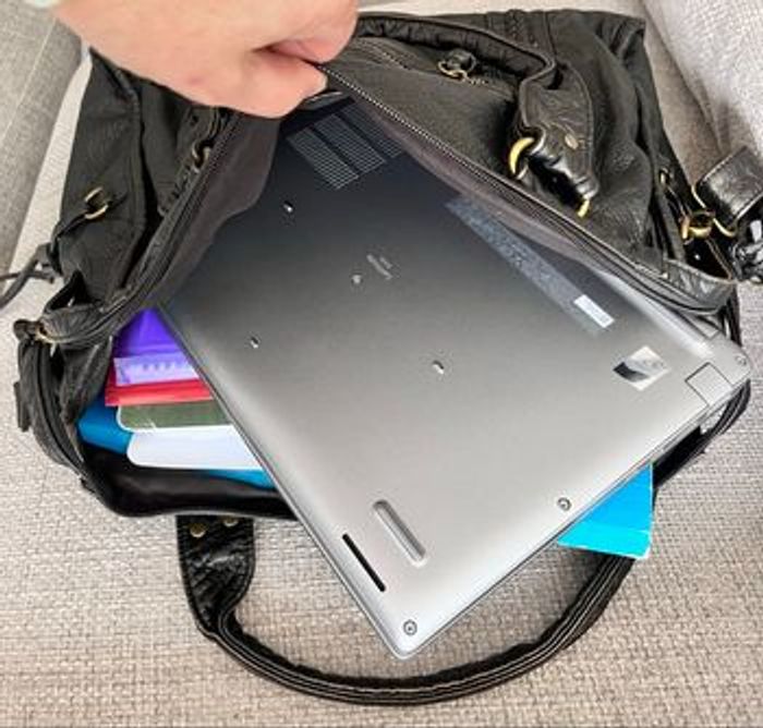 Sac étudiantes sac de cours noir mat - photo numéro 5