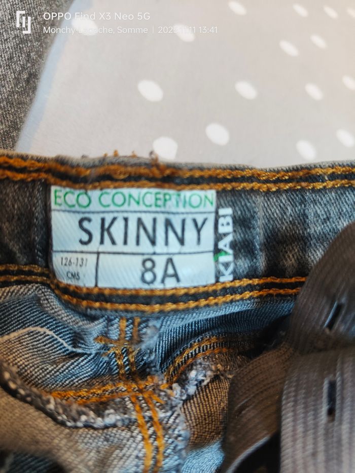 Jean skinny 8ans-126-131cm  Kiabi Réduction jusqu'à -70% - photo numéro 3