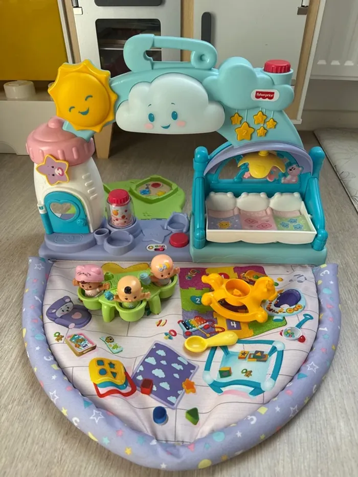 Crèche Little people tapis lavable