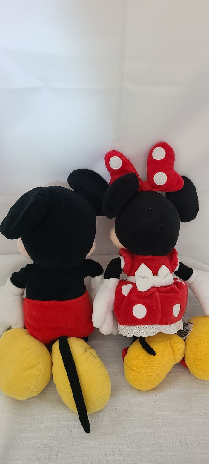 Lot peluches Mickey et Minnie Disneyland - photo numéro 3